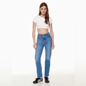 Levi’s Wedgie Straight Jeans – W34 L28 – High Rise Medium Wash Denim